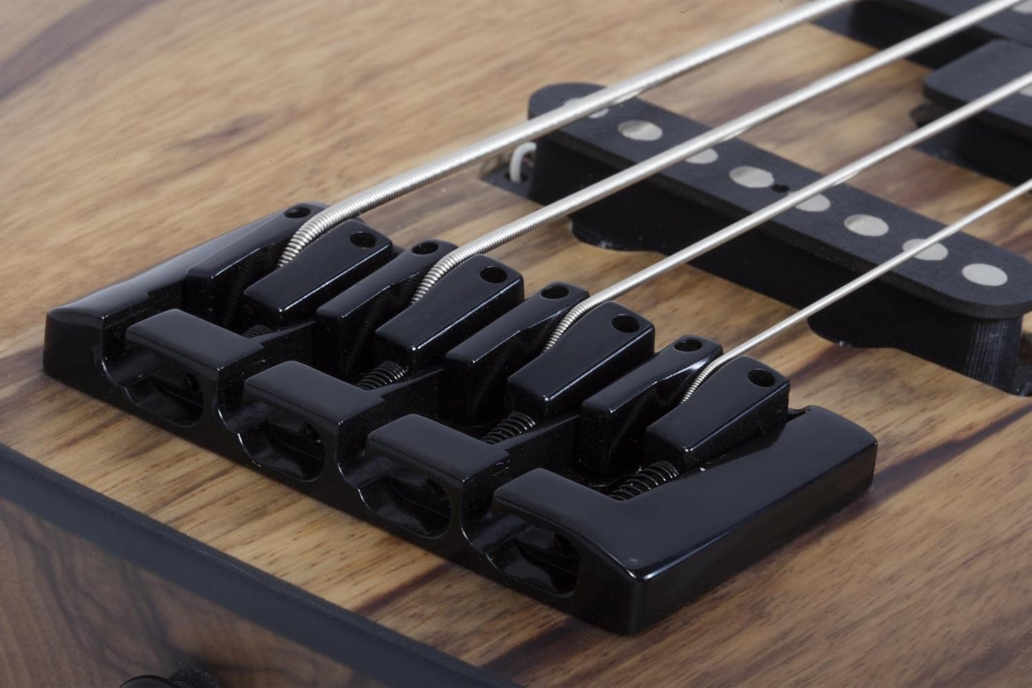 Schecter Model-T 4 Exotic Black Limba Bass Guitar - Natural