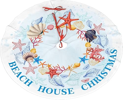 Miniatura 17 de Falda de árbol de Navidad de flamenco rosa de 30 pulgadas, decoración rústica, falda de árbol pequeño de Navidad, rojo y verde, divertida decoración