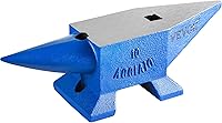 Happybuy 22 lbs Steel Blacksmith Anvil - Drop-Forged with Round/Flat Horns & Hardy Holes for Forging, Shaping, Punching - Durable Metal Tool