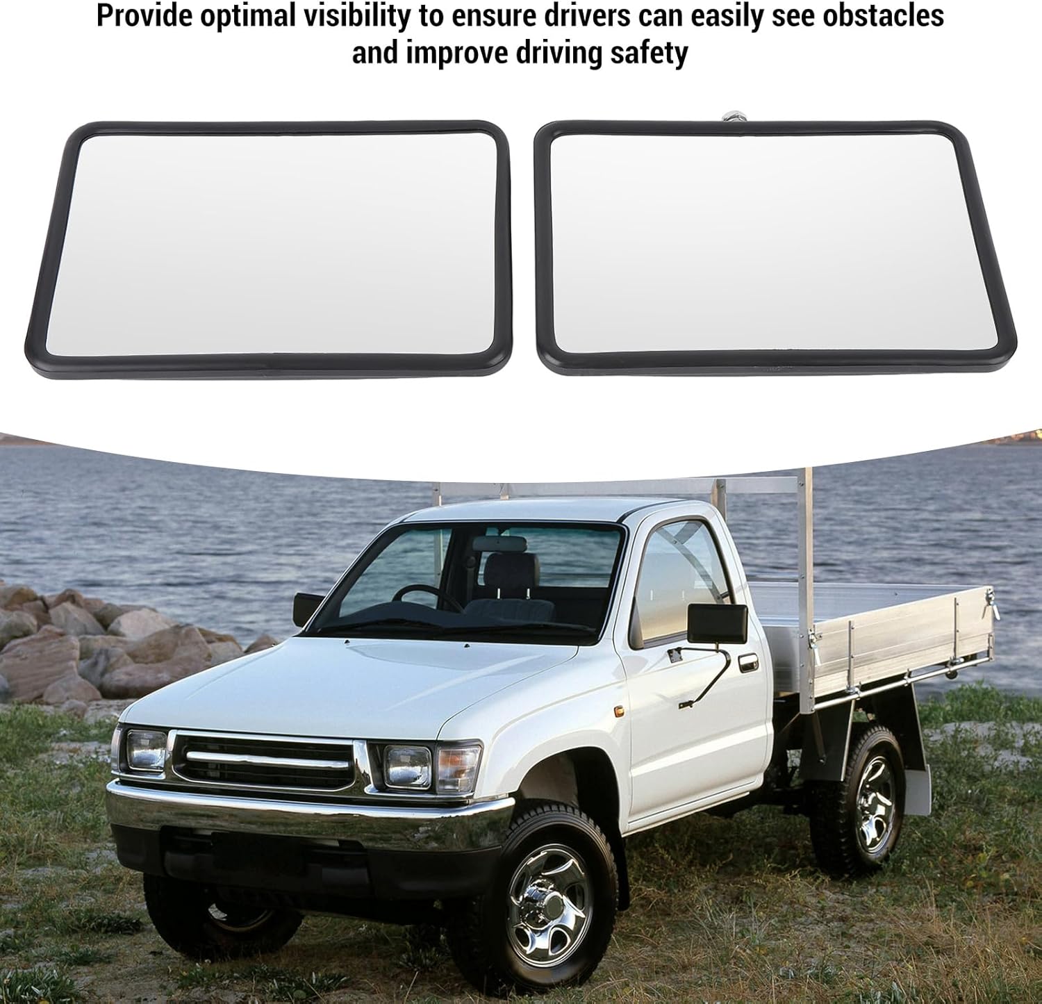 Door Mirror Head Scratch Truck Side Rear View Mirror Replacement for Landcruiser 70 75 78 Ute