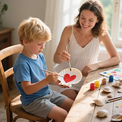 Miniatura 3 de 30 conchas grandes de vieira natural, conchas marinas blancas de 2 a 3 pulgadas, para manualidades, pintura, fiestas temáticas oceánicas y