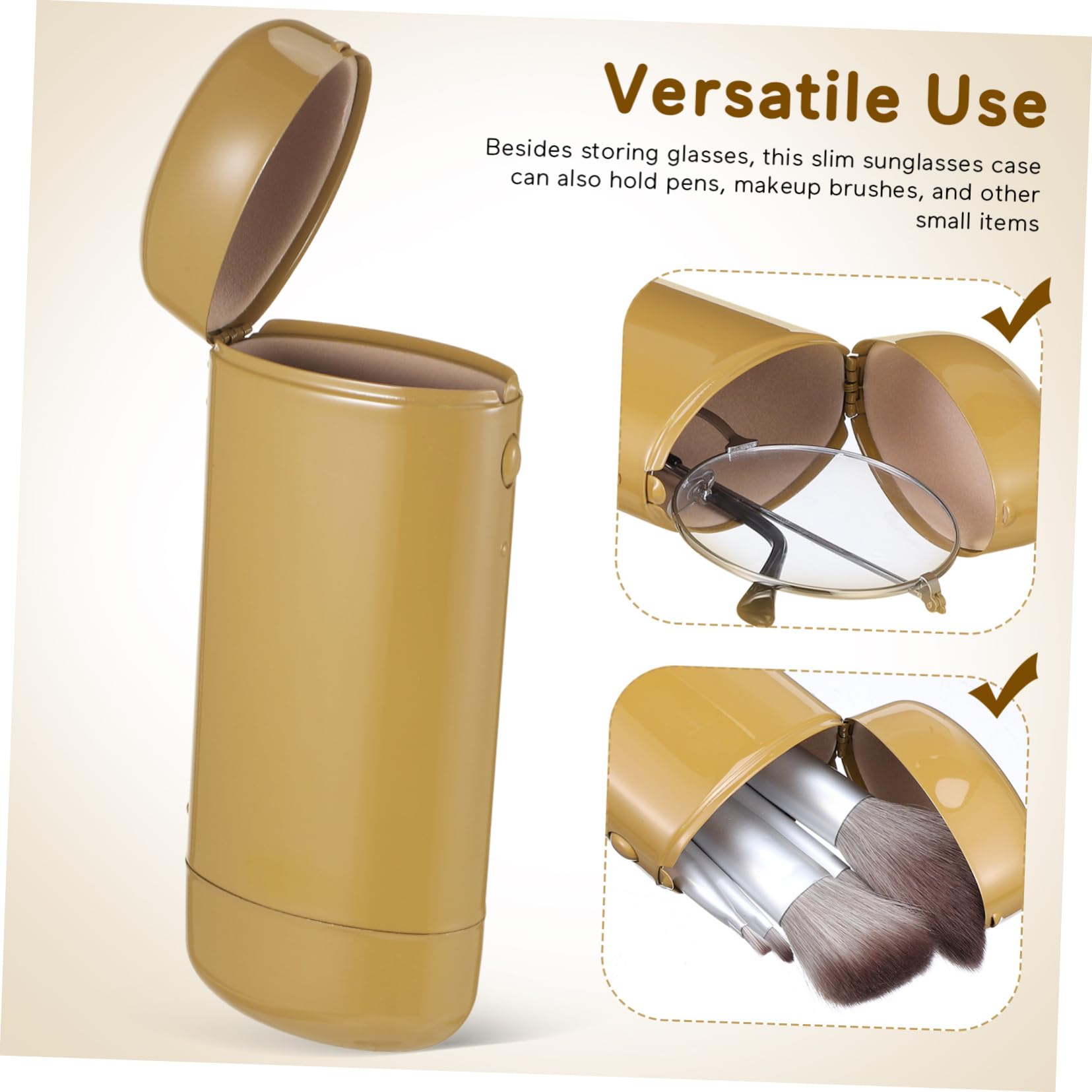 Custodia Occhiali Metallo Design e Compatto Custodia per Occhiali per e Sole e Piccoli