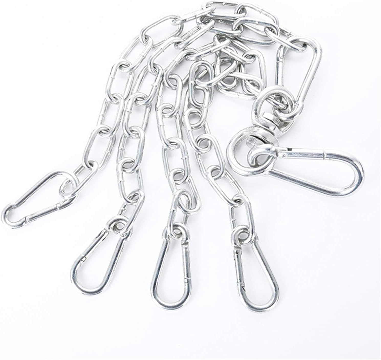 Stainless Steel Antirust Punch Bag Stand, Boxing Bag Stand with 4 Strand Hanging Steel Swivel Chain, Punch Bag Bracket Punching Bag Stand, Boxing Accessories for Punching Training