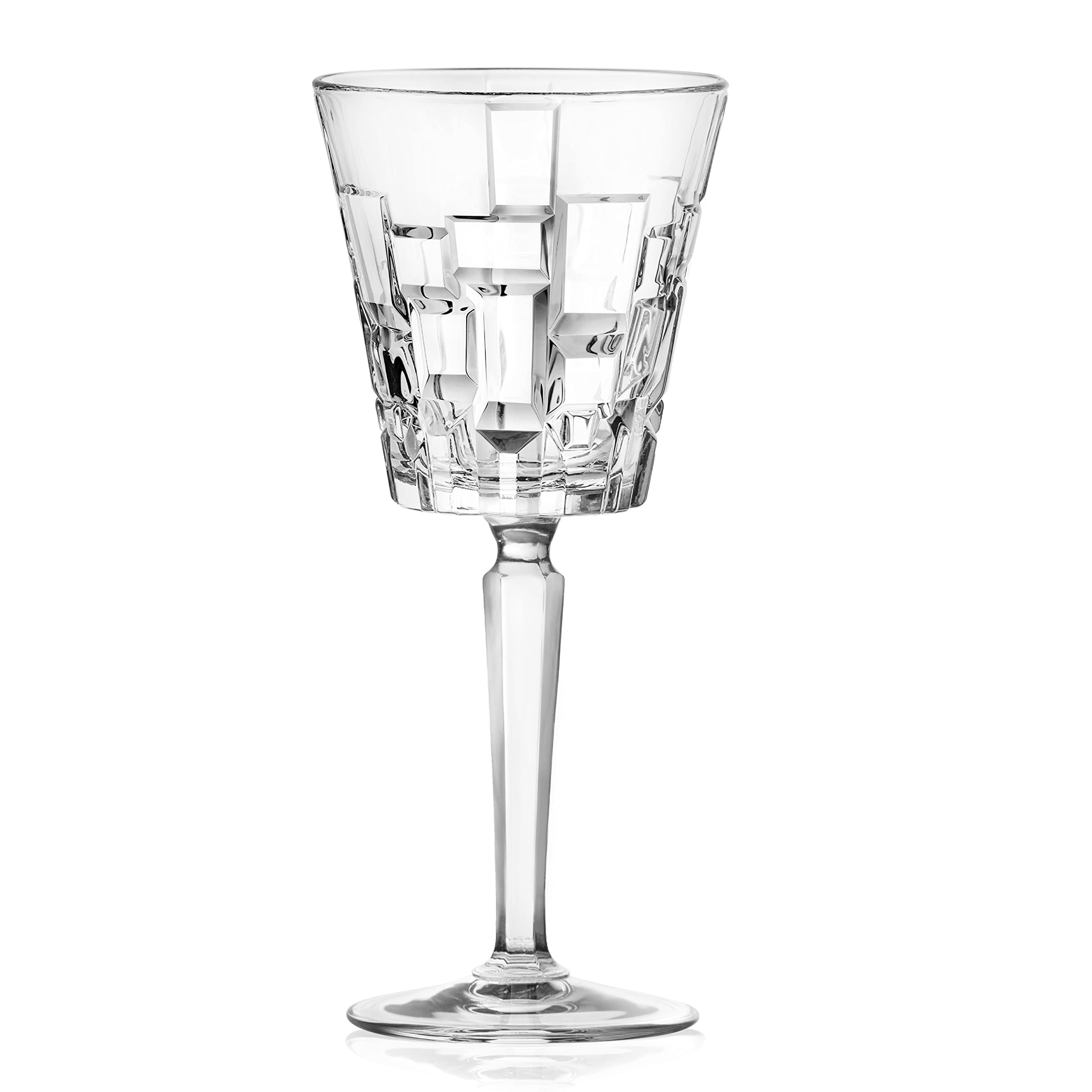 Lorren Home Trends 274368 RCR ETNA-Juego de 6 Copas de Vino, Cristal, 20 cl