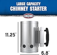 Vista 4 de Kingsford Iniciador de lujo para chimenea de carbón de alta resistencia Iniciador de chimenea para parrilla de carbón y barbacoas, compacto, fácil