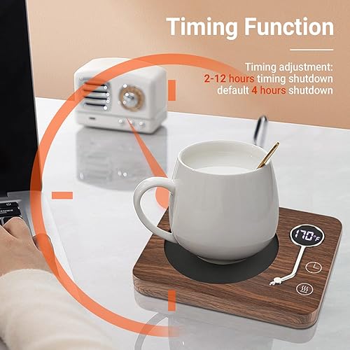 Miniatura 9 de Calentador de tazas de café, calentador de tazas CEROBEAR para escritorio, 3 controles de temperatura, 130 150 170 , calentador de tazas con apagado