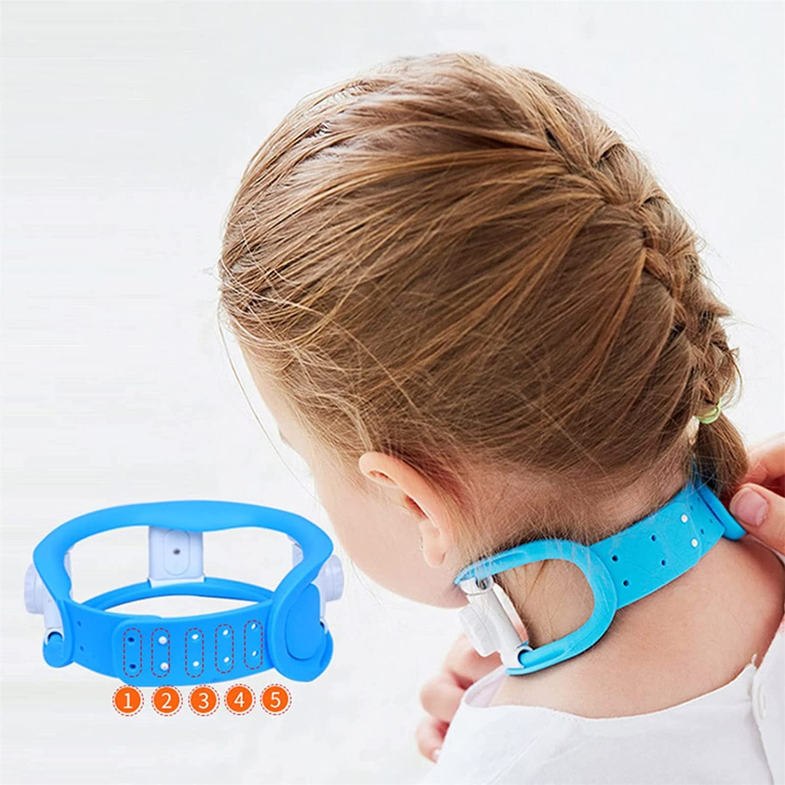 Collier Cervical pour Enfants, Support de Cou réglable pour Dormir, soulage la Douleur au Cou et la Pression de la Colonne vertébrale, Collier Cervical pour Enfants pour Le Soutien