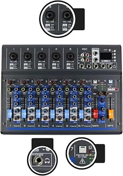 Midex Wizard Paket-4 CX2 Stüdyo Mikrofon MDX-07FXU Stüdyo Kayıt Mikseri Kulaklık Ekipman Seti