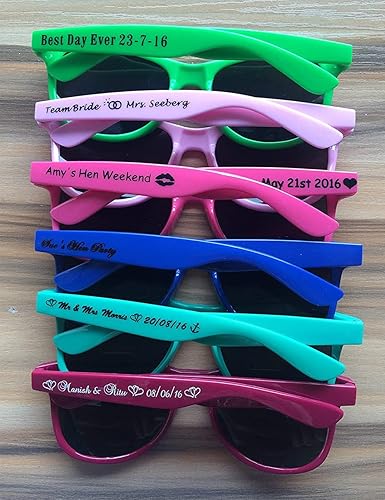 Miniatura 5 de Gafas de sol personalizadas para fiesta de boda, regalos de novia, regalos de despedida de soltero