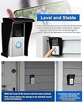 Vista 7 de Cubierta de vinilo para timbre de puerta de timbre de video timbre, cubierta resistente a la intemperie, cubierta antideslumbrante para timbres