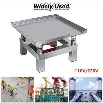 Chocolate Vibrating Table, Small Stainless Steel Micro Vibrating Table, Vibrating 3000 Times/Min, Used To Eliminate Bubbles, Shake Wet Powder, Shape And Compact,35X35CM