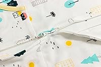 Vista 3 de Saco de dormir para bebé, saco de dormir de algodón sin mangas con pies, saco de dormir de 0.5 TOG para niños y niñas