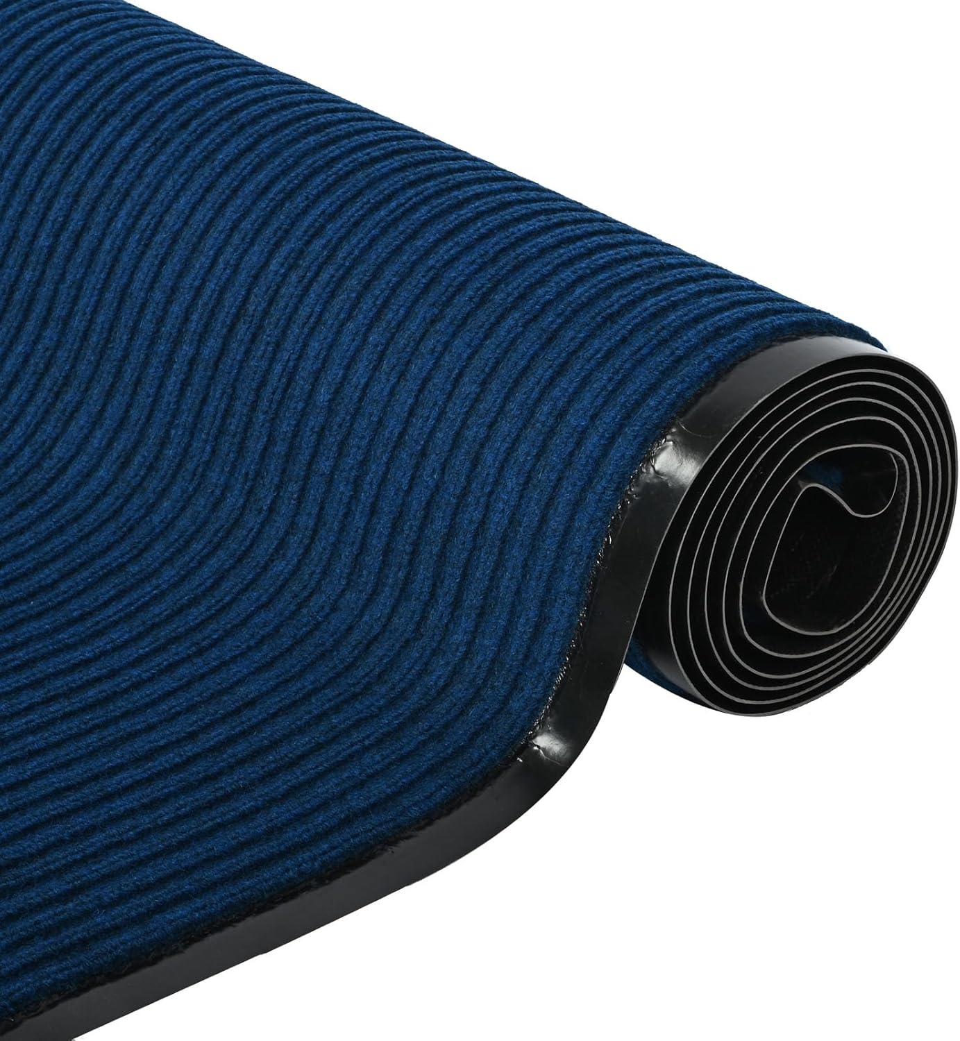 3x10ft Outdoor Floor Mat Commercial Runner Rug Heavy Duty Non Slip Entrance Rugs Indoor Outdoor Entryway Doormat with Rubber Back Waterproof Mat for Home Hotel Office (3'x10'Dark Blue)