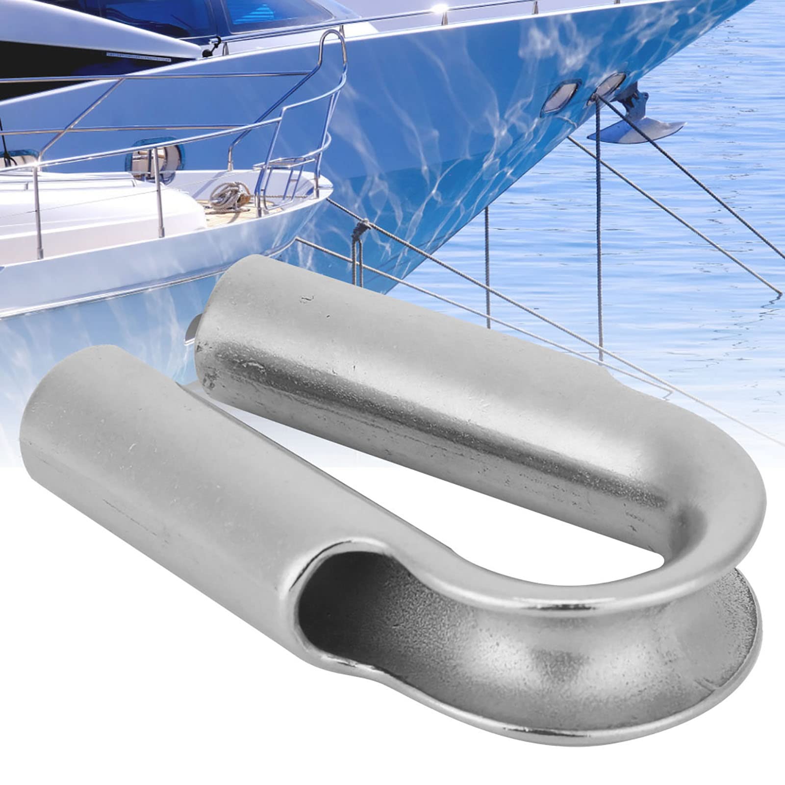 POENVFPO Redancia in Acciaio Inossidabile 304, Protezione per Fune del Verricello per Accessori Nautici per Fune del Verricello Marino (12 mm 1PCS)