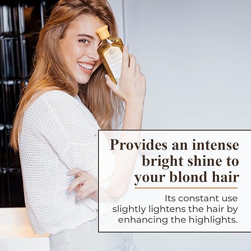 Miniatura 3 de Intea Champú de manzanilla champú prémium para cabello rubio champú iluminador rubio natural sin amoníaco adecuado para cabello rubio natural o