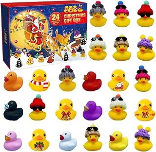 Rubber Duck Advent Calendar 2023, Advent Calendar 2023 Kids, Advent Calendar Duck Bath Toy Set, Advent Calendar With 24 Rubber Ducks, Advent Calendar Fillers, Christmas Party Favor Gifts