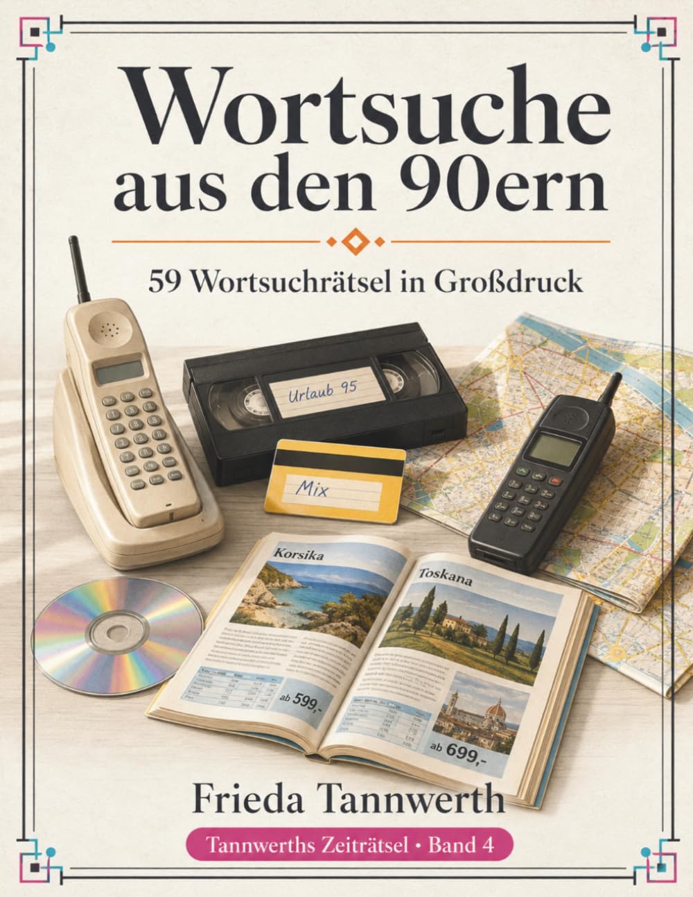 Wortsuche aus den 90ern: 59 Wortsuchrätsel in Großdruck – Erinnerungen an den Alltag der 90er Jahre (Tannwerths Zeiträtsel)