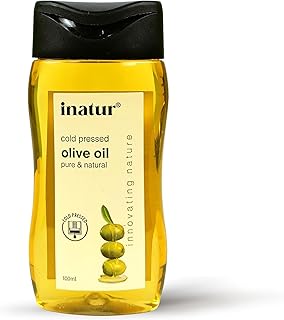 inatur Olive Oil 100ml - Organic, Cold-Pressed, 100% Pure | For Skin, Face and Hair Care | Safe for Babies | Body Oil, Sui Price In India