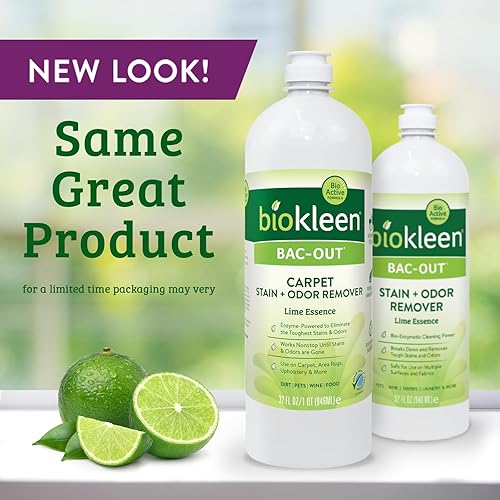 Miniatura 7 de Biokleen Bac-Out - Removedor enzimático de manchas y olores para alfombras, elimina manchas y olores causados por la suciedad, accidentes