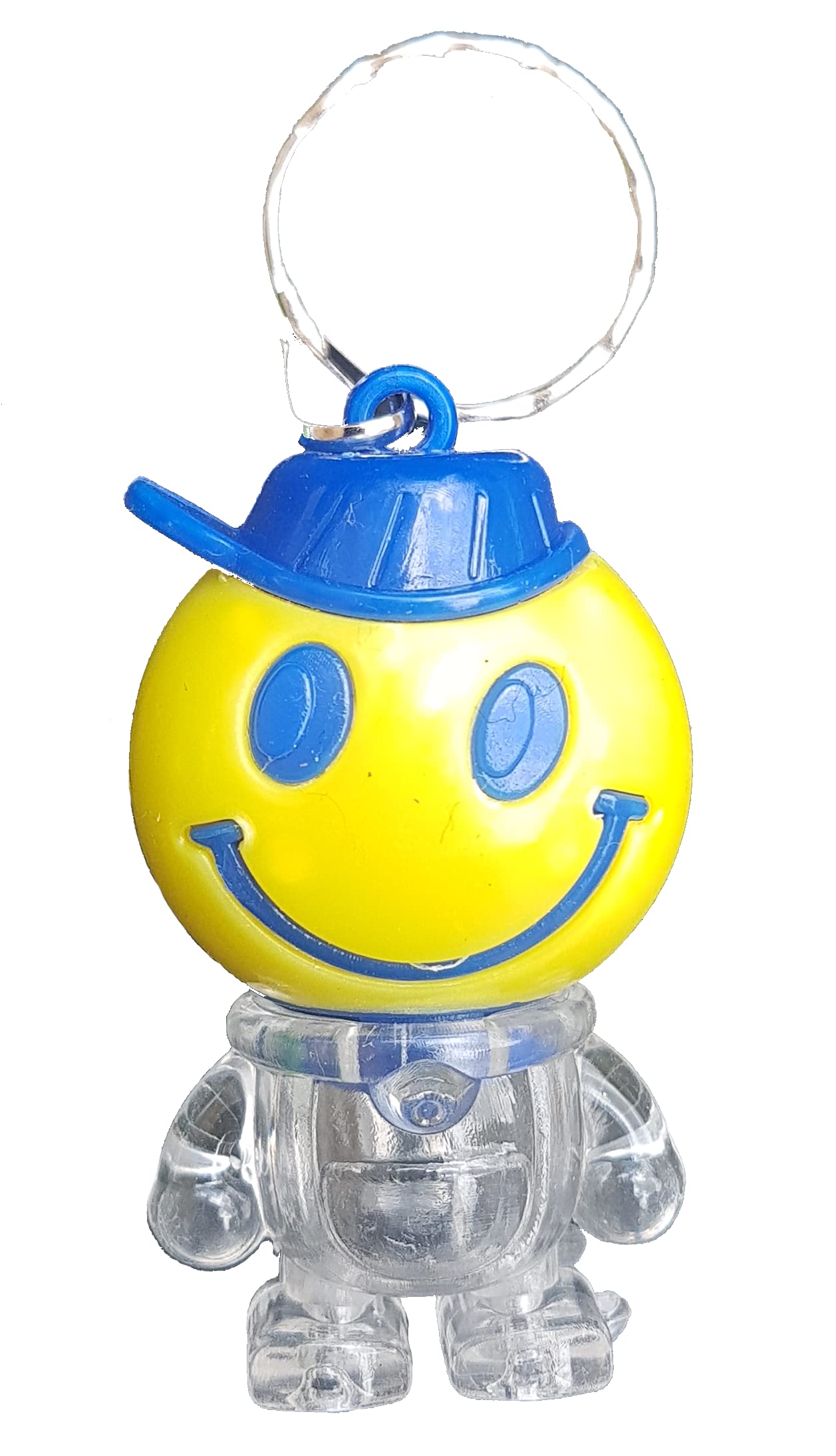 Atst Multicoloured Fun Novelty Light Up Led Keyrings - Party Bag Favour (Smiley)