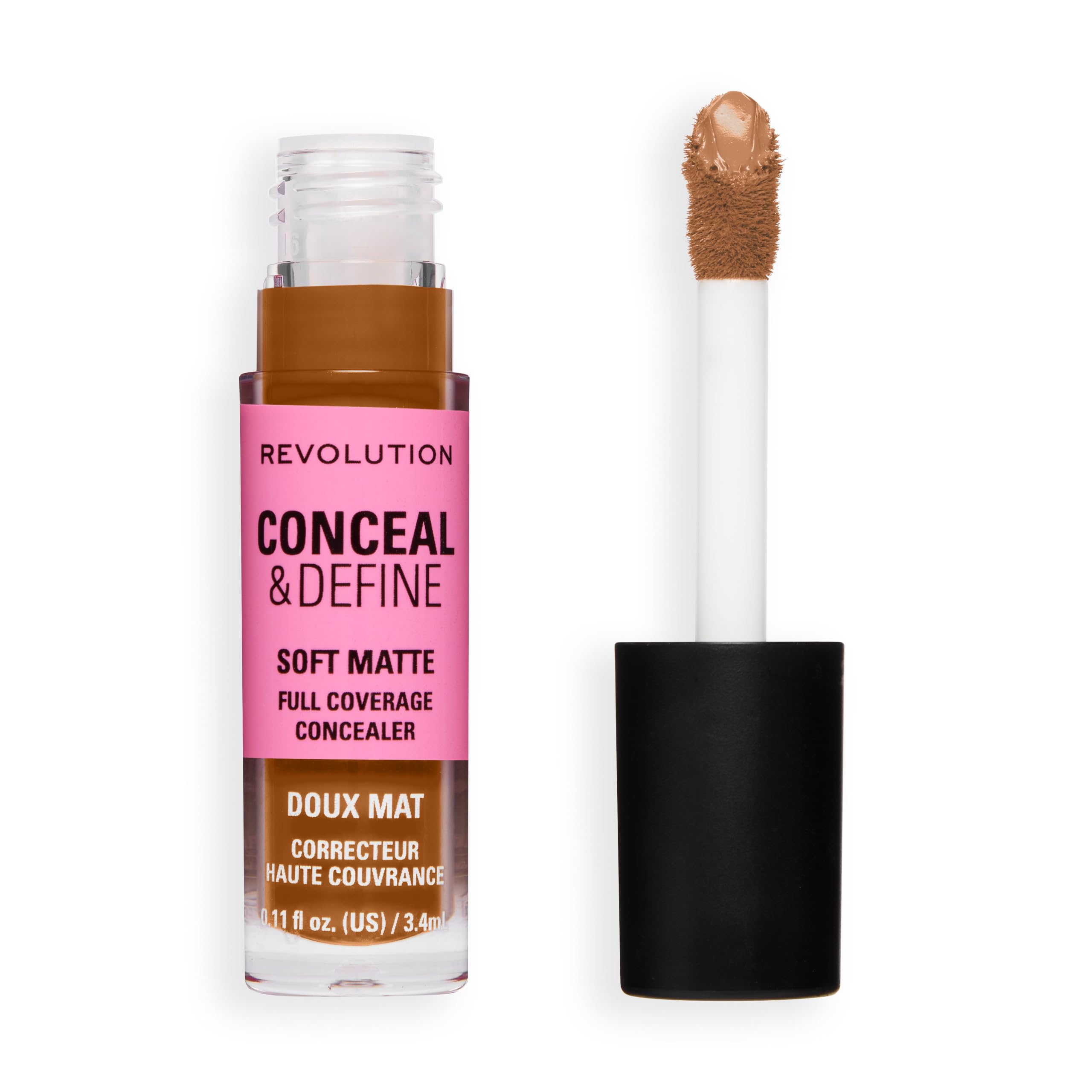 Revolution Conceal & Define Full Coverage Concealer, C13.7NW Dark or Deep