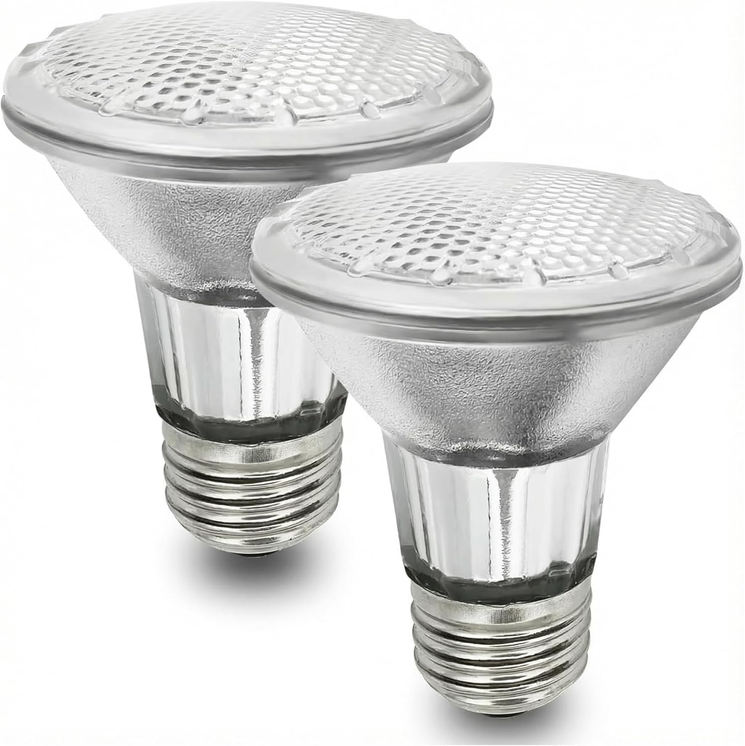 Par20 Bulbs, 120V 50W PAR20 Flood Light Bulb, E26 Base Dimmable 2800K Warm White, Long Lasting Reflector Halogen Lights Replacement Recessed Lighting & Range Hood Light Bulbs, 2 Pack
