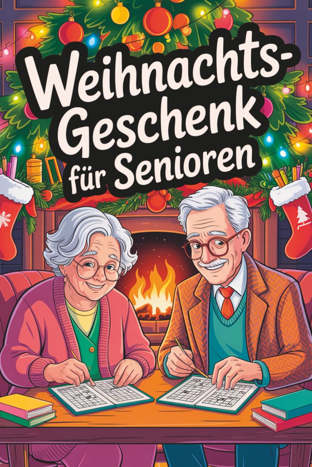 Weihnachtsgeschenk für Senioren – Das große Rätsel- und Mitmachbuch mit Sudoku, Kreuzworträtseln, Wortsuchen & Ausmalbildern | Geschenke für Senioren