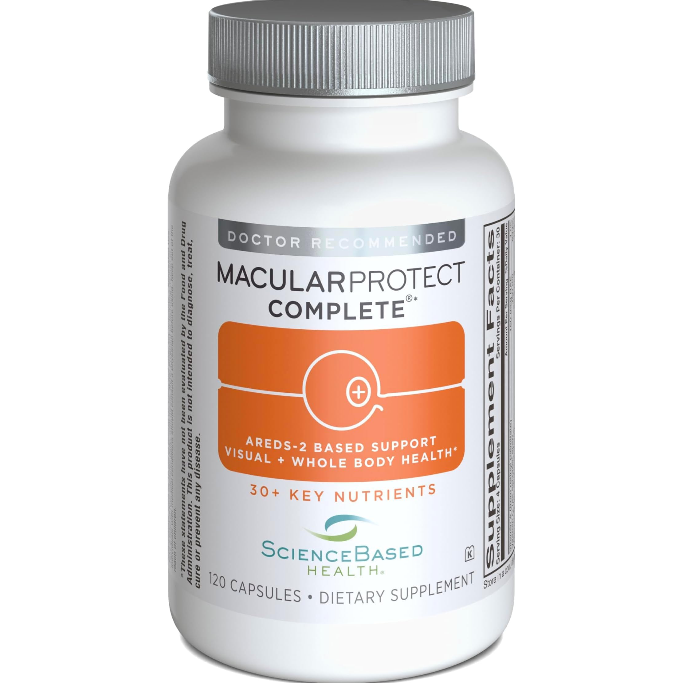 ScienceBased Health MacularProtect Complete – AREDS 2 Eye Health Supplement & Daily Multivitamin – 30+ Nutrients with Lutein & Zeaxanthin – Supports Vision & Whole Body Health – 120 Capsules