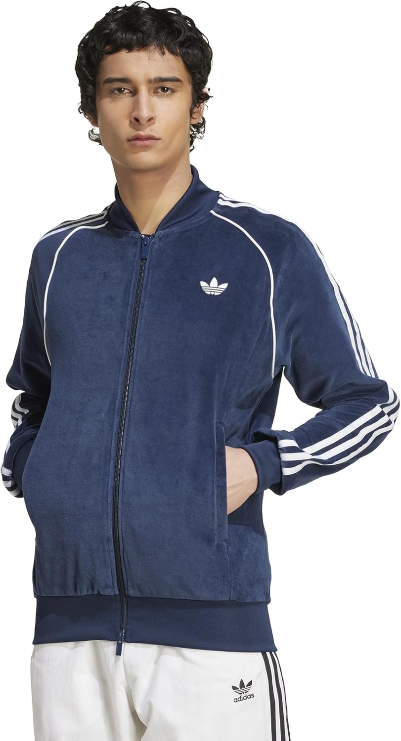 【レア品】中国限定品　adidas ネイビー ストライプジャケット Adidas Mサイズ 中国限定 巳年チャイナトラックジャケット ネイビー