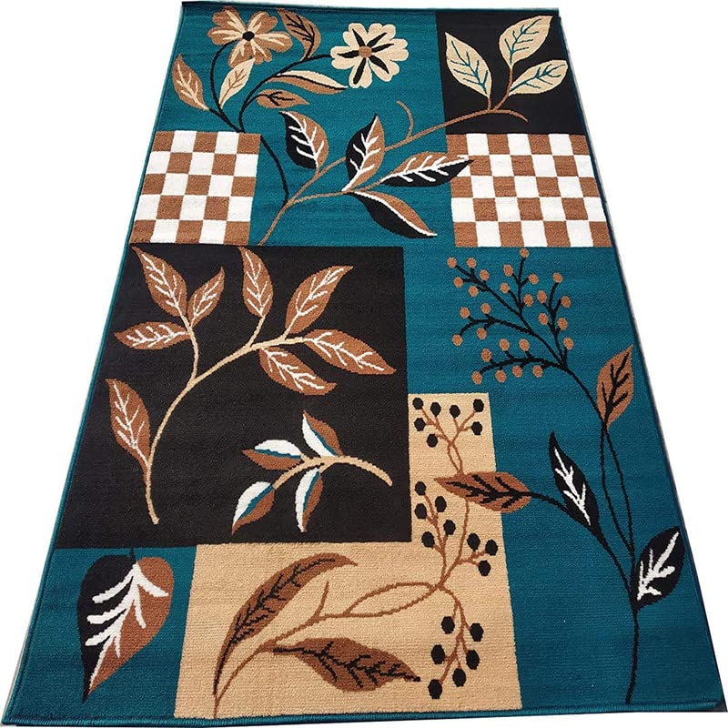 Image of Home Decore Acrylic Carpet for Your Living Room & Drawing Room Aywhere in Your Home (150x210 Green Colour)- 5x7 Feet