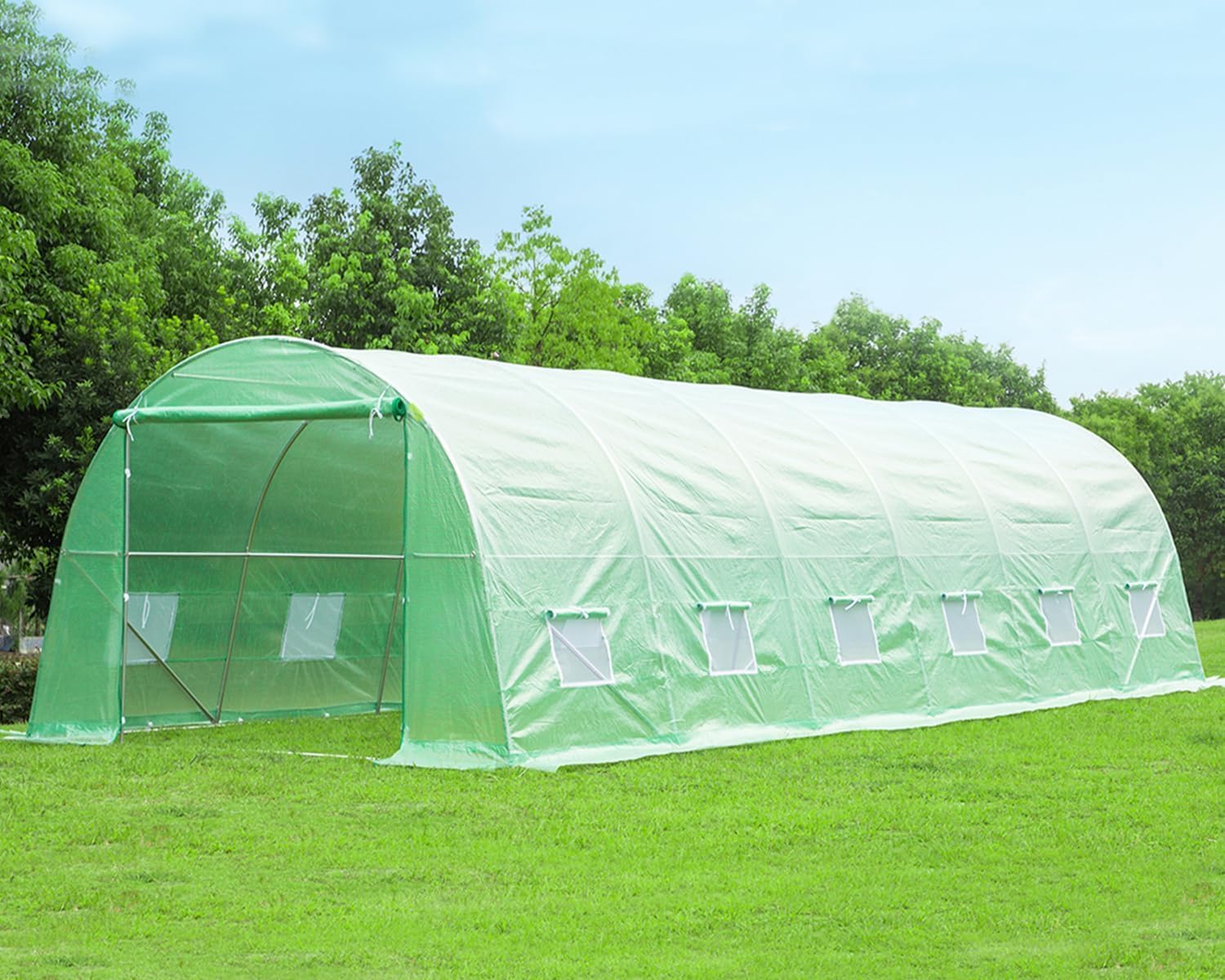 EROMMY Portable Mini Greenhouse Outdoor Green Plant Hot House with Zipper Doors, Green House for Outsides, Garden, Patio, Home, Backyard