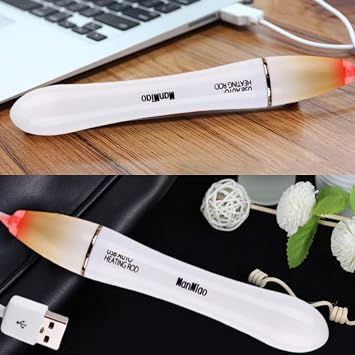 NUHUi 37.5C Safe Waterproof USB Heating Pad Warmer Heating Stick Heater Space Warmer Heater Fast Heating Coffee Tea Water,Cable Length 88cm/2.90ft