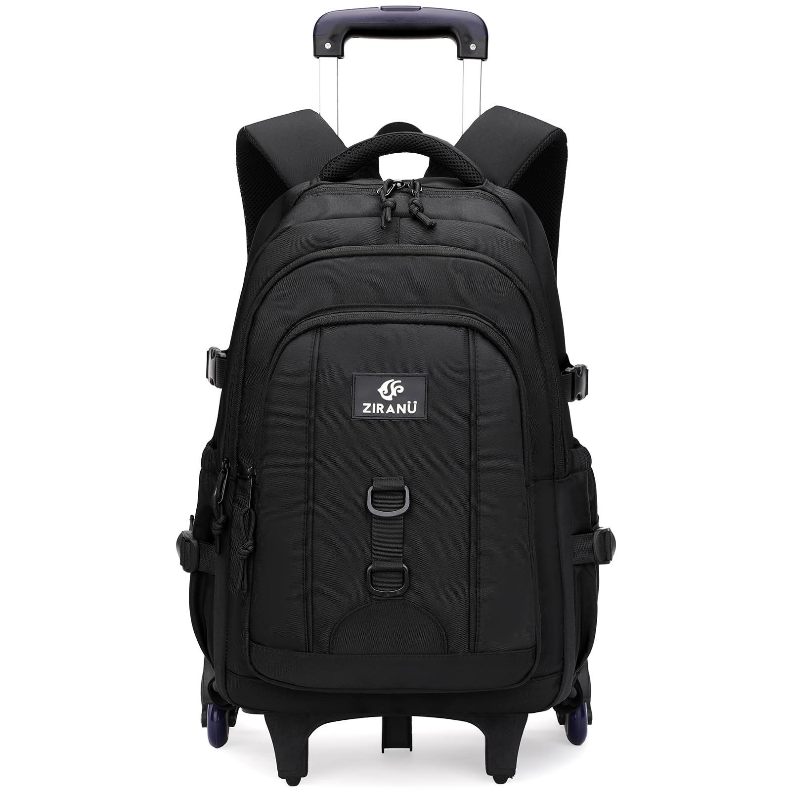 Tanou Mochila Escolar con Ruedas Niño, 30L Mochila Colegio Adolescente con Carrito Desmontable, Trolley Bolsa para Chico de Viaje y Escuela, 12 a 20 años