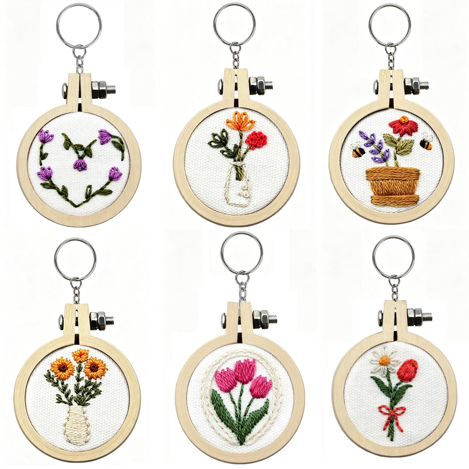 Beginner Embroidery Kits - DIY Flower Crafts -1