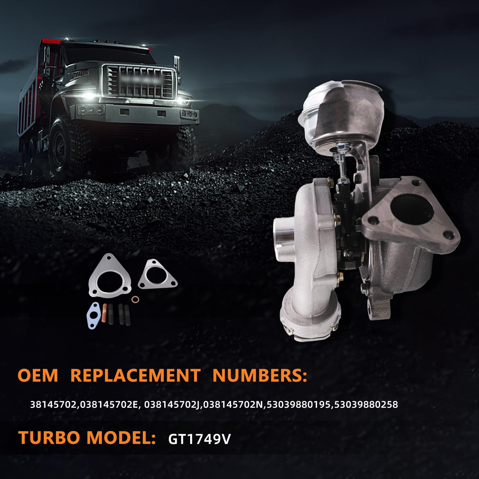 Bapmic Turbosprężarka kompatybilna z A4,A6 TDI 1.9L AVF AWX VW P.a.s.s.a.t 3B3 3B6 103 KW GT1749VA 717858-0001 038145702E