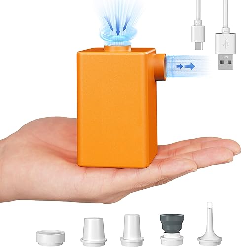 Miniatura 7 de FLEXTAILGEAR - MAX Pump Plus Bomba de aire portátil con batería de 3600 mAh USB recargable Lightwight bomba de aire para inflar rápidamente