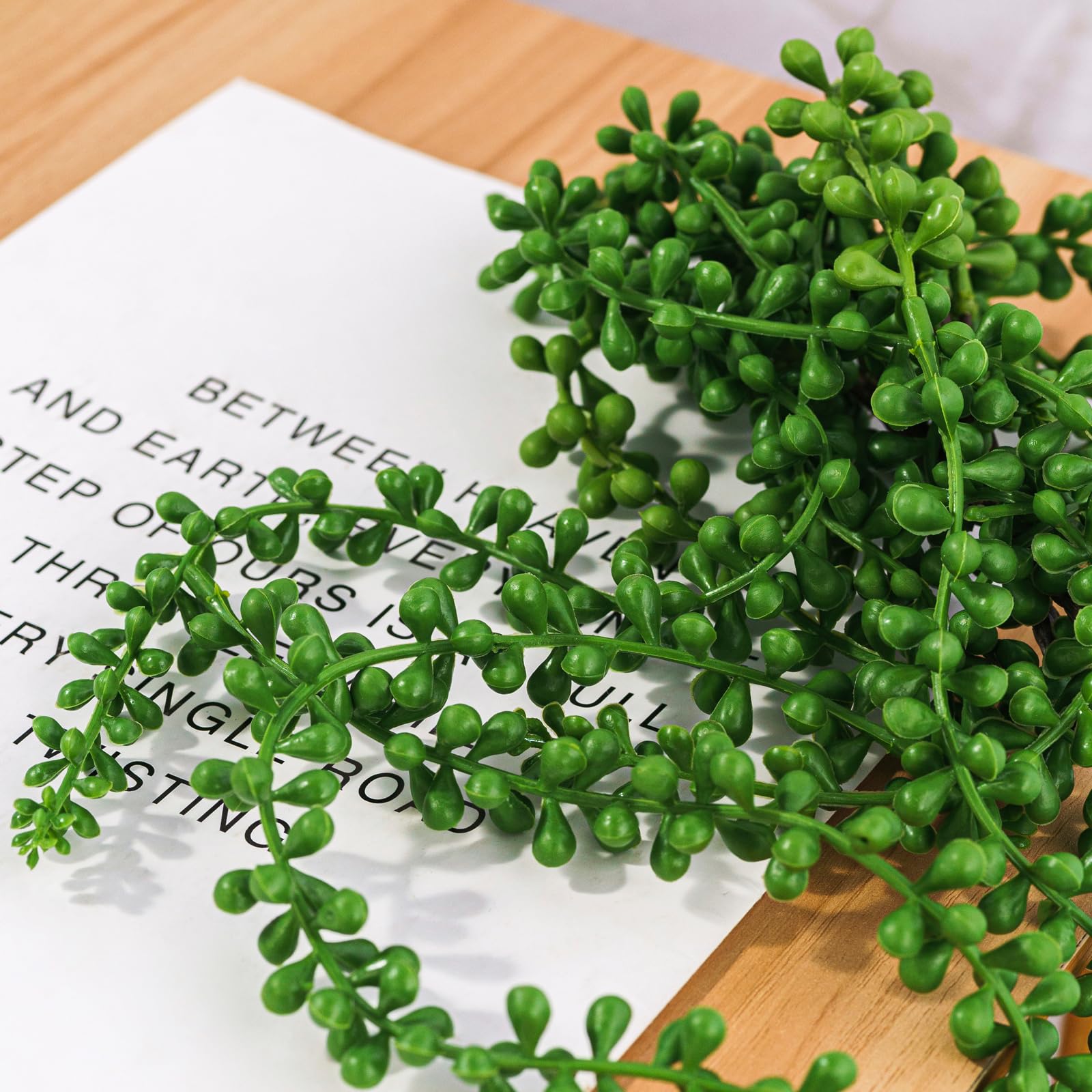 Plantes Artificielles Suspendues En Plastique Vert Long Pour L