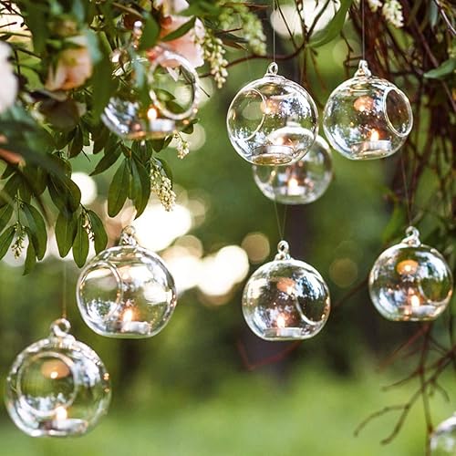 Miniatura 8 de Globo colgante de acrílico transparente para artes y manualidades, conchas de molde de plástico acrílico para decoración de eventos, fiestas,