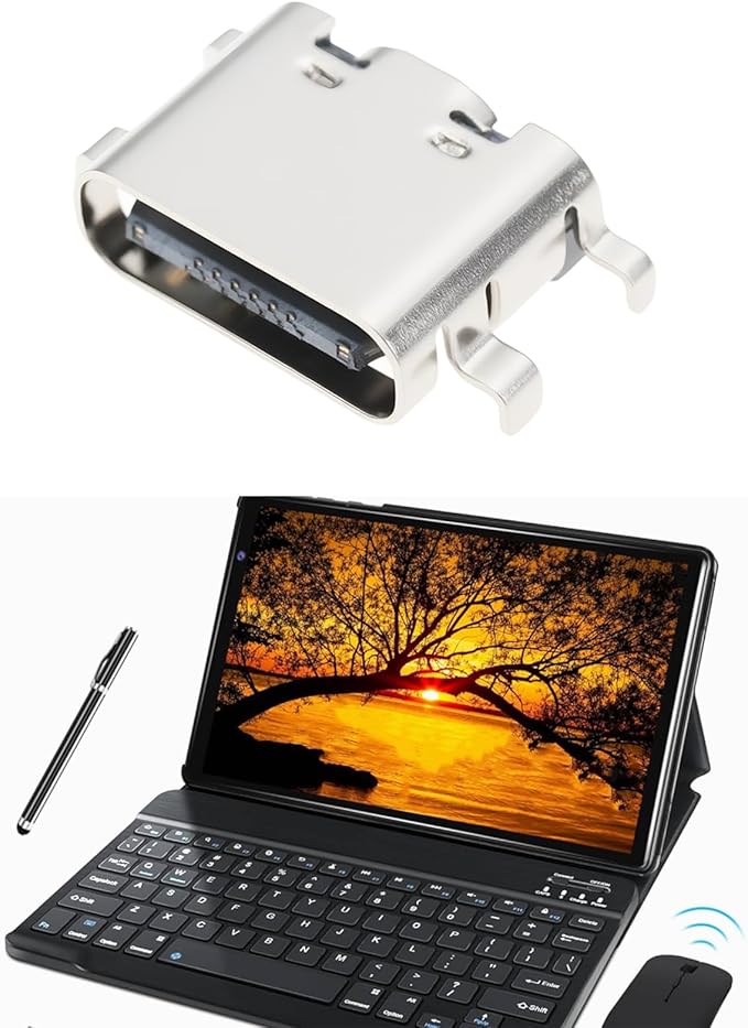 4 Piezas Puerto de Carga USB Tipo C para Tablet FaceTel Q3 miniatura 4