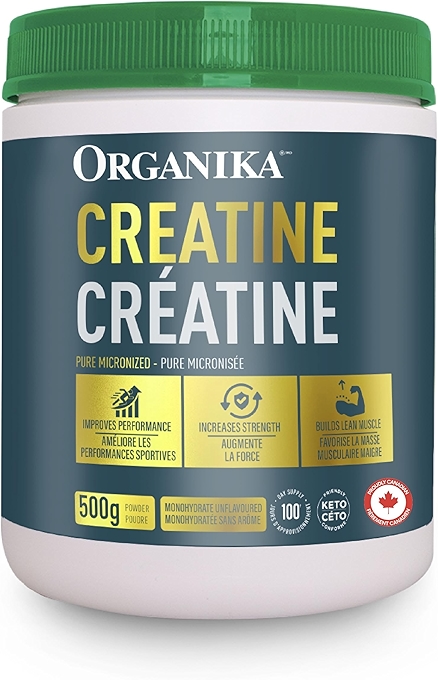 Organika Pure Micronized Creatine Powder for Muscle Building and Performance