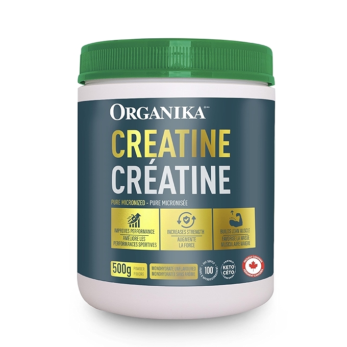 Organika Pure Micronized Creatine Powder for Muscle Building and Performance