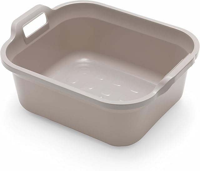 Addis Large 10L Washing Up Bowl With Handles In Light Mushroom