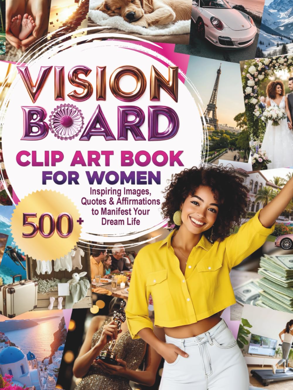 Livre de Vision Board pour femmes : l'outil idéal contre le manque d'inspiration créative