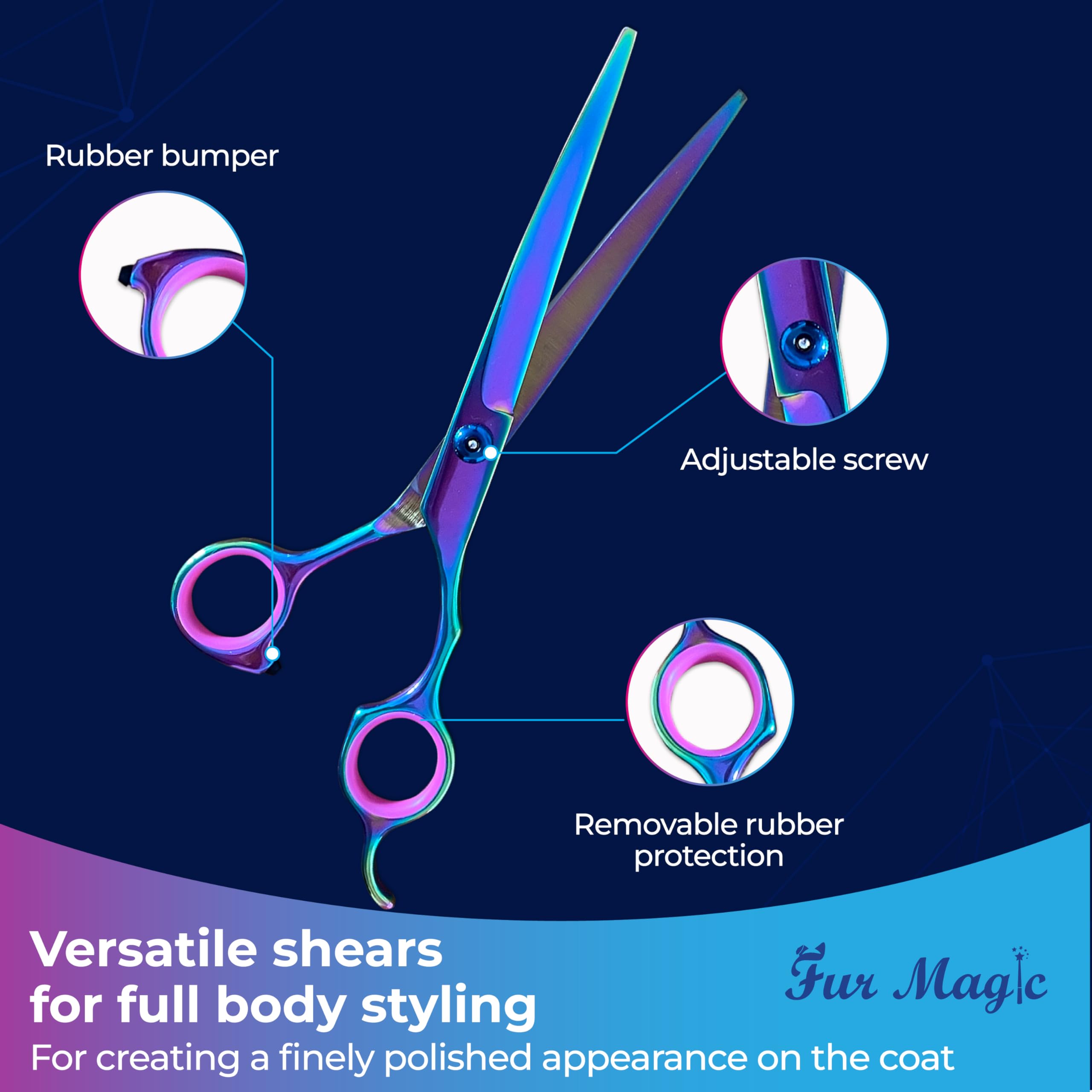 Fur Magic Dog Grooming Scissors Set - Image 3