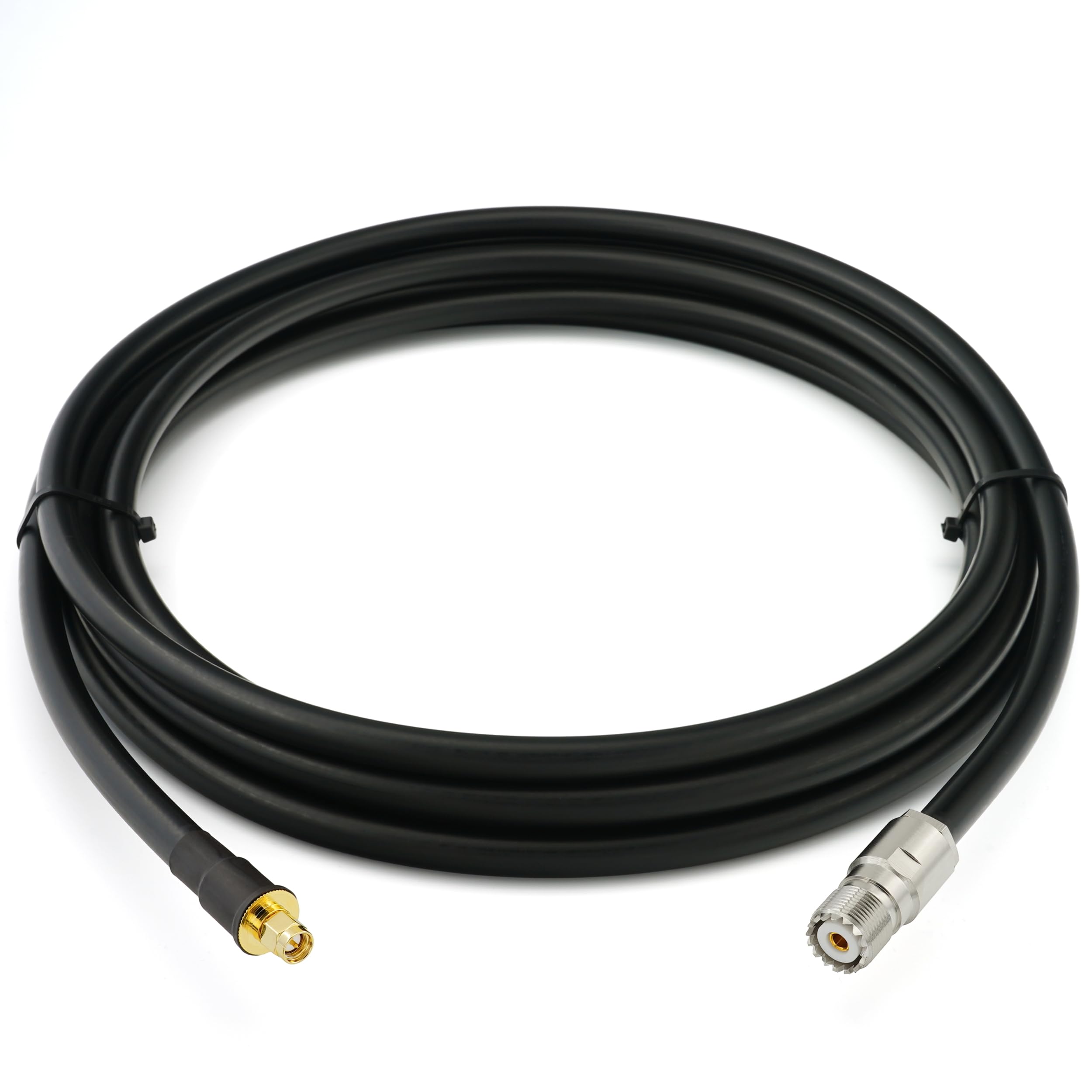 30m SO239 a SMA Maschio Cavo coassiale UHF impermeabile a bassissima perdita – prolunga 30 metri da esterno 8D-FB Ø11,1mm – per HAM cavo antenna CB radio analizzatore misuratore SWR VHF