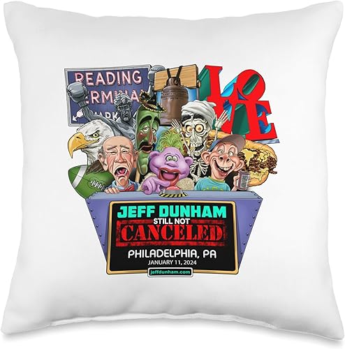 Jeff Dunham Philadelphia, PA (2024) Almohada de tiro disponible en Yaxa Guatemala