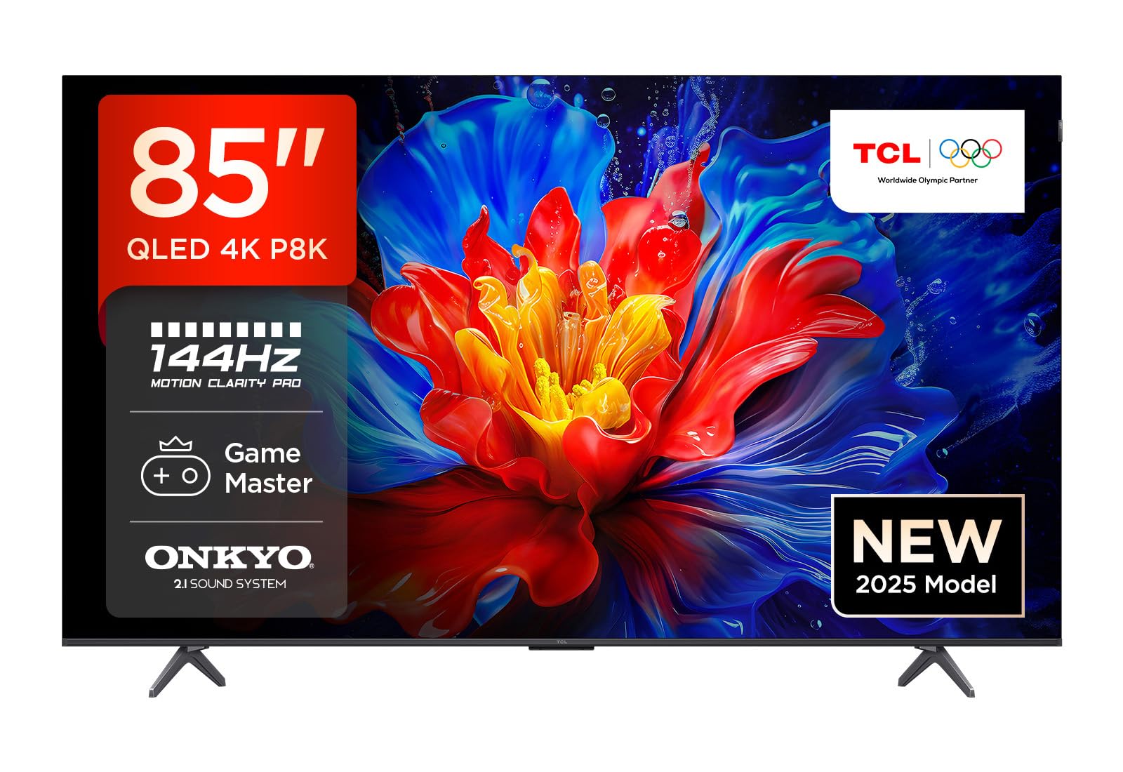 TCL 85P8K TV QLED, 85 