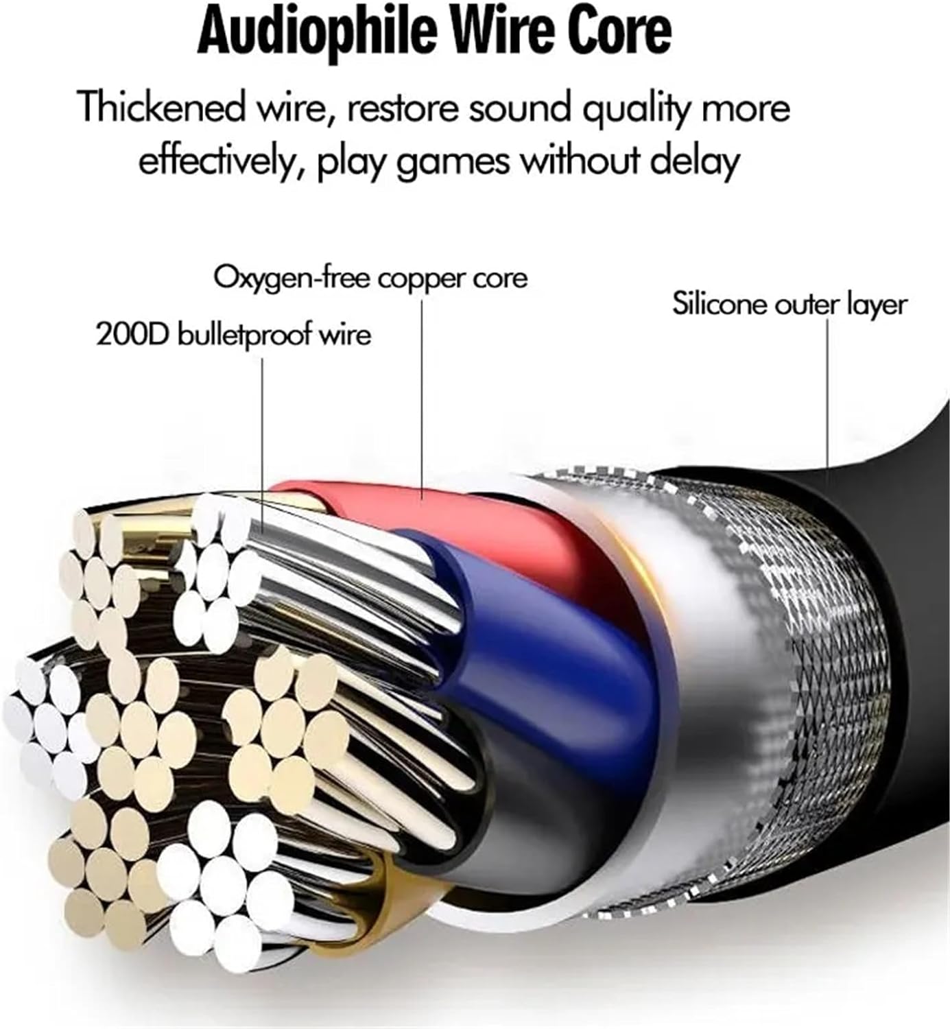 Air Conduction Open Ear Headphones,3.5MM Wired Headphones and Built-in Microphone Suitable for Outdoor Activitie - Image 2