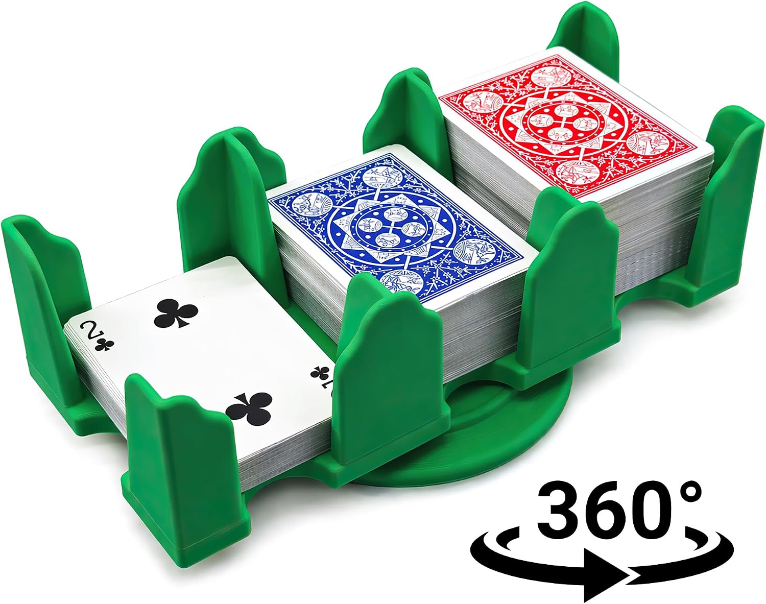 Card Holder -Revolving Card Game Holder Playing Cards Tray