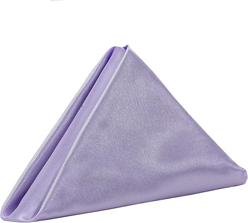 Miniatura 25 de YOUR CHAIR COVERS - Servilletas de tela de satén lavables de gran tamaño de 20 pulgadas, con dobladillo, reutilizables, para restaurantes, cenas